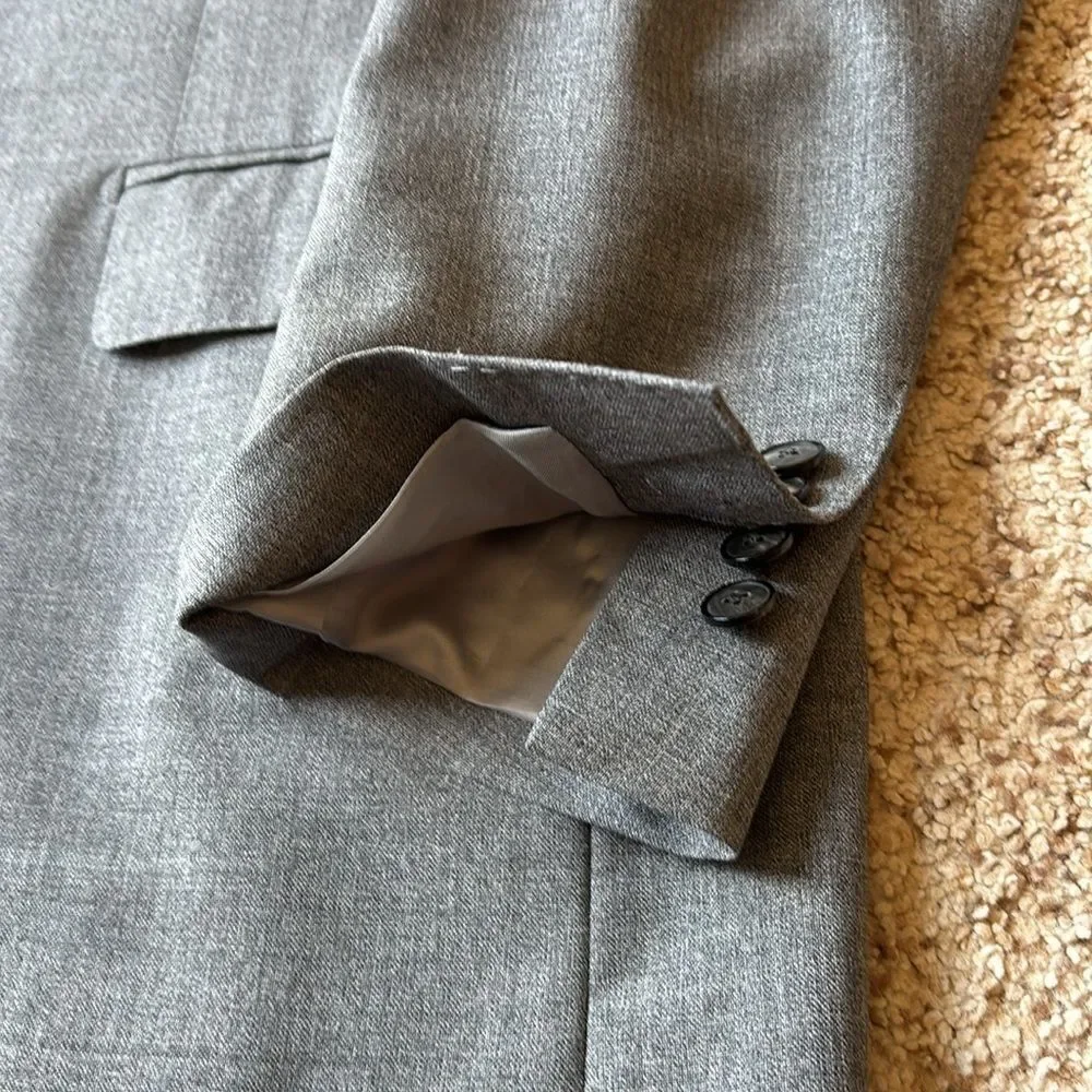 2022 SuitSupply Suit Supply La Spalla 21 Micron Tropical Wool Blazer Slim 46 R